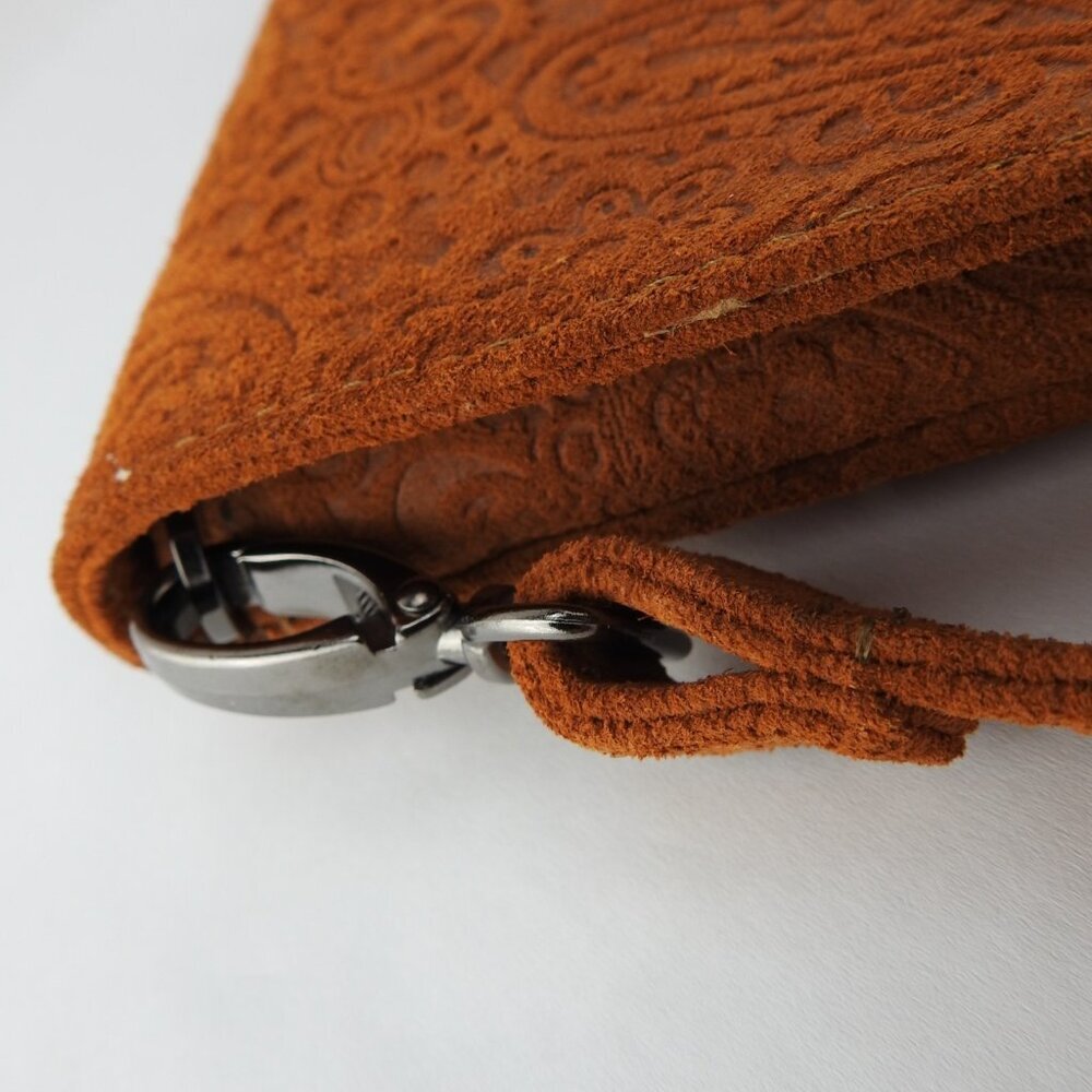 Freedom24 Handmade Leather Crossbody Purse Eyes Wide Open Authenticity Dust Bag - Picture 5 of 14